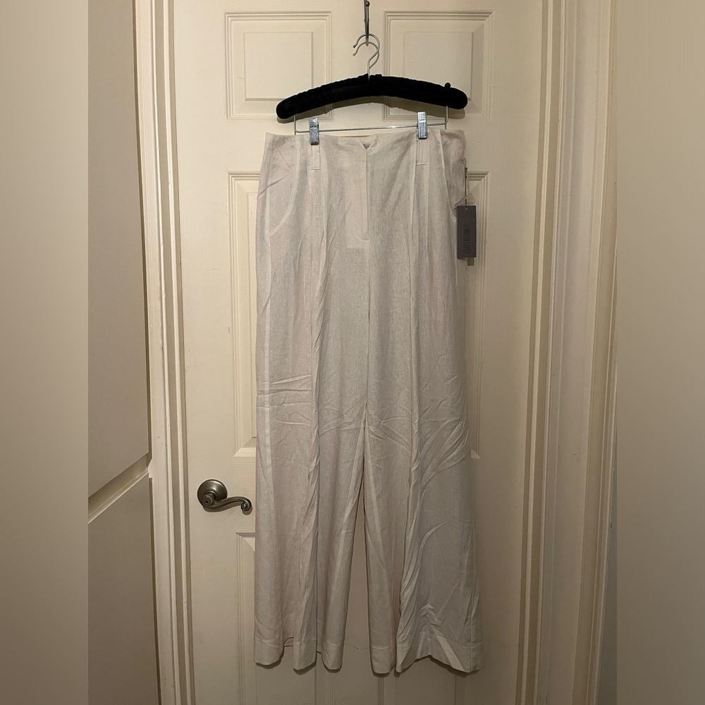 NWT Jennifer Lopez - Wide-leg Trouser Linen (55%) Lined